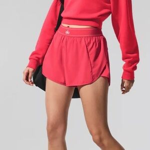 ALO Yoga Women’s Match Point Shorts Candy Red